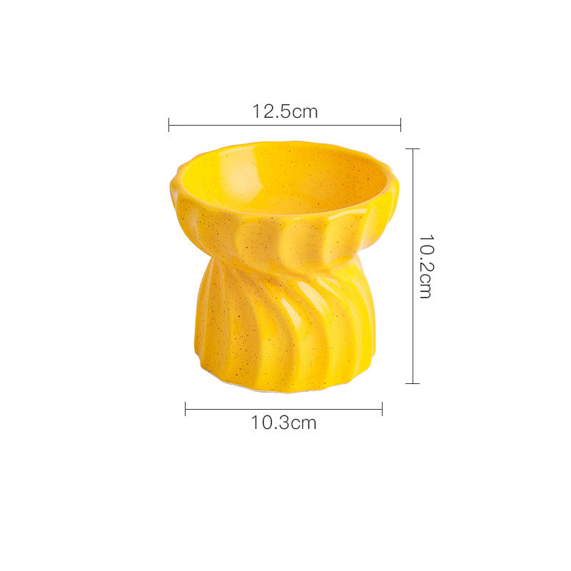 Keramik-Futternapf für Katzen · geriffelter Fuss, 12,5 cm – Bild 4 | LuxeStyle