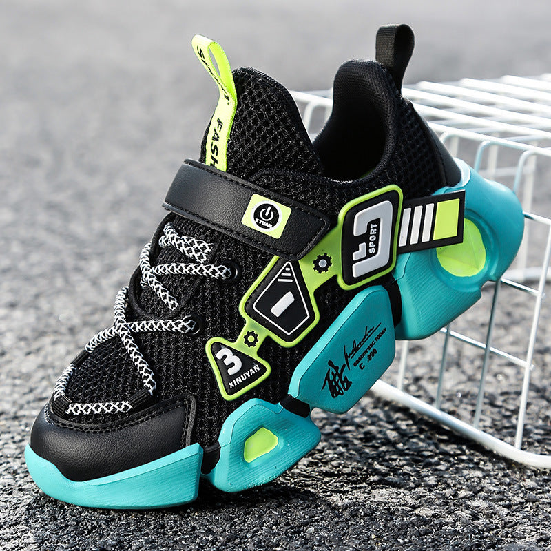 Mesh Fly Woven Velcro Breathable Sneakers | LuxeStyle