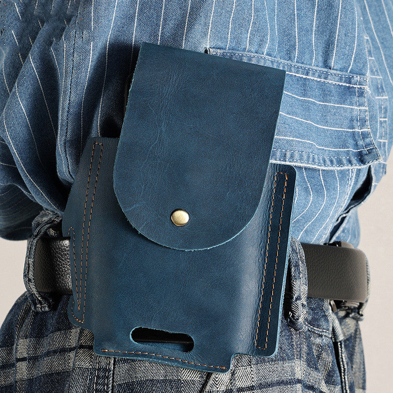Multifunktionaler Handyhalter aus Leder
