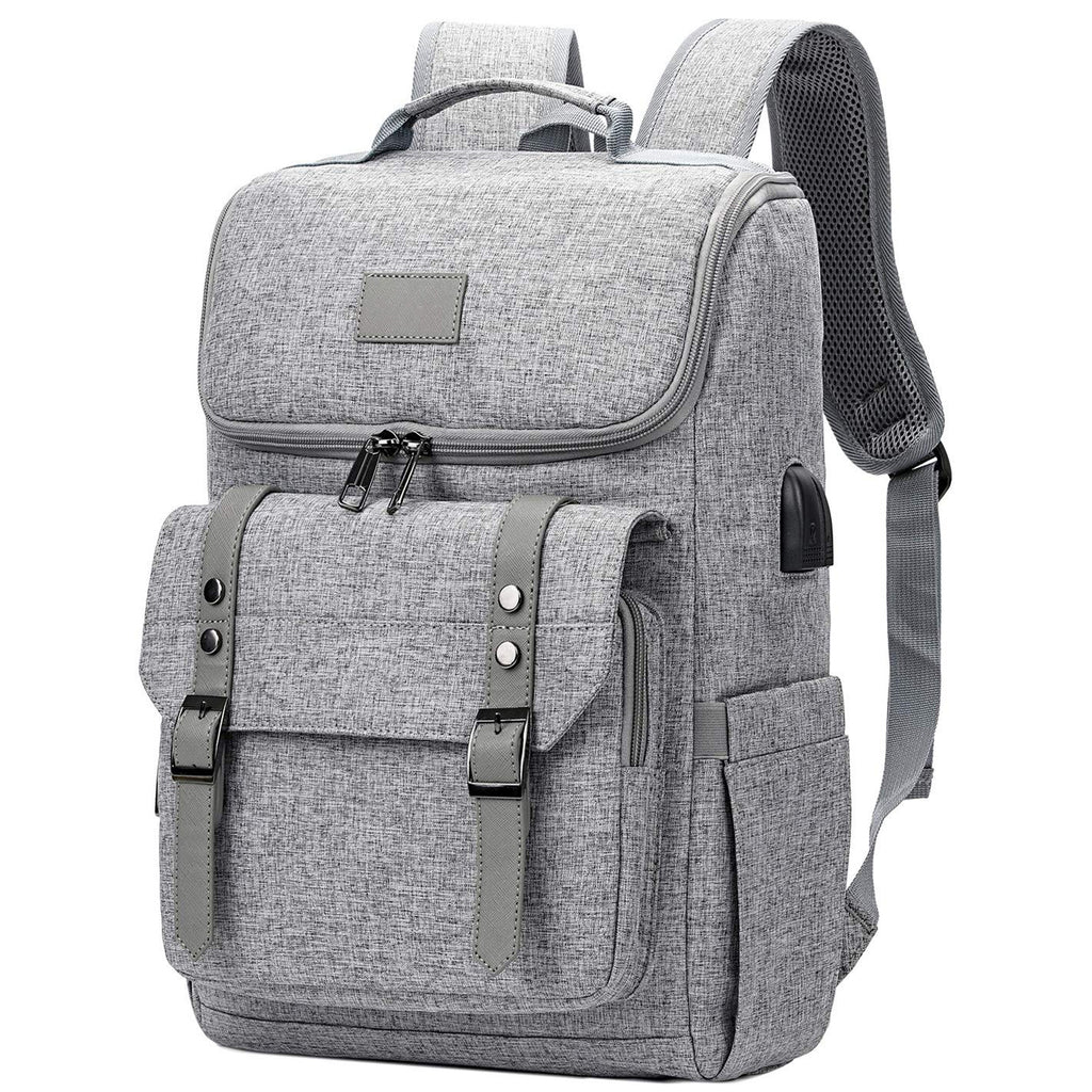 Retro Rucksack mit USB-Anschluss – Bild 9 | LuxeStyle