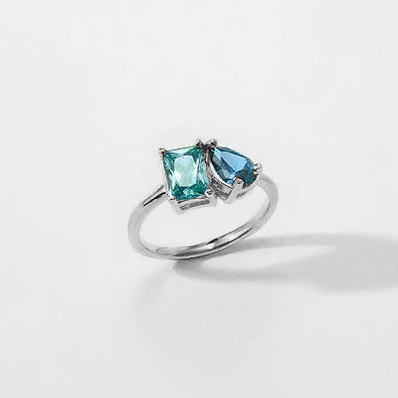Minimalistischer Geburtsstein-Ring