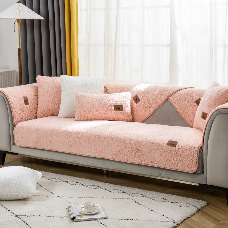 Lammfell-Sofaauflage für den Winter | LuxeStyle