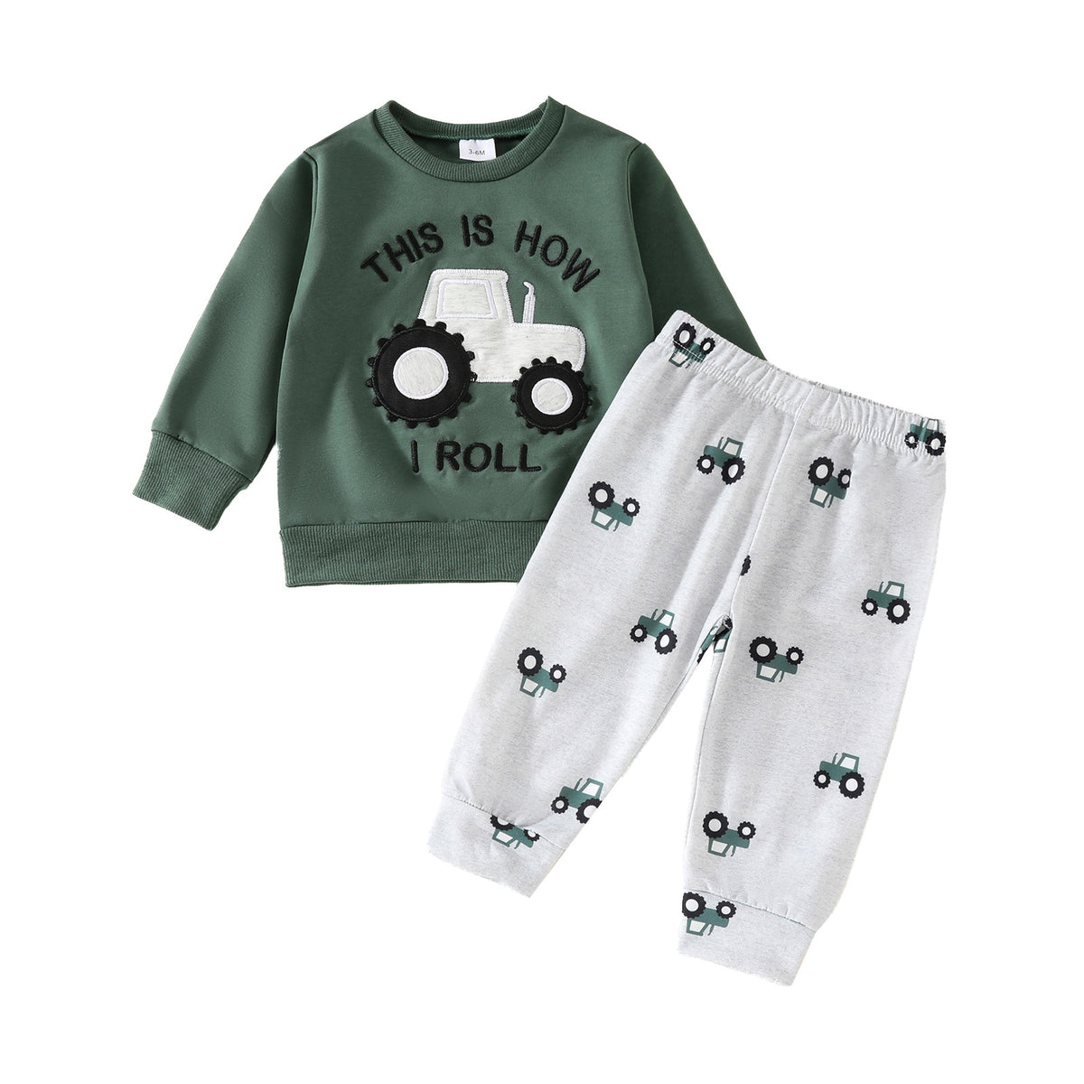 Langärmliges Baumwoll-Set für Babys – Bild 10 | LuxeStyle