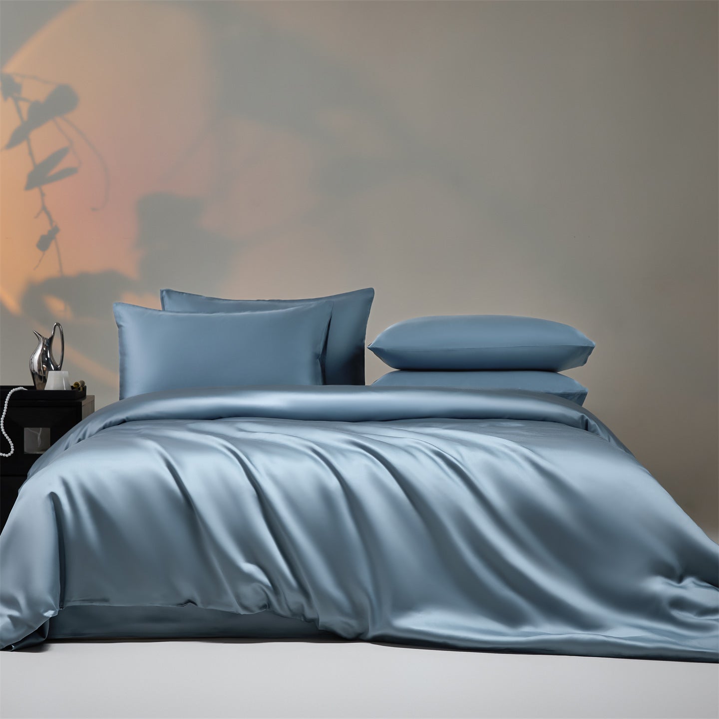 Tencel Satin-Bettwäsche-Set, 4-teilig