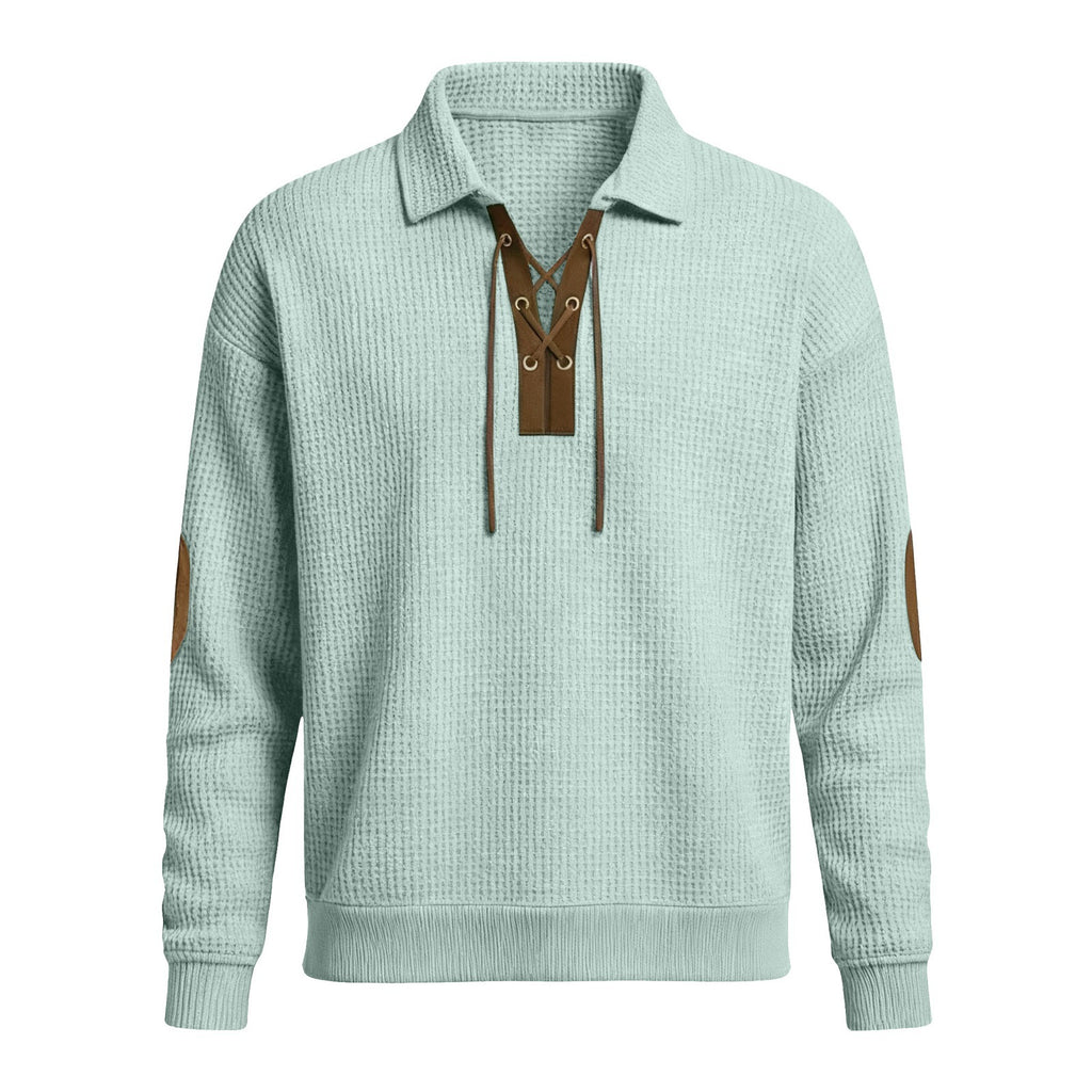 Herren Langarm-Sweatshirt, Unifarben