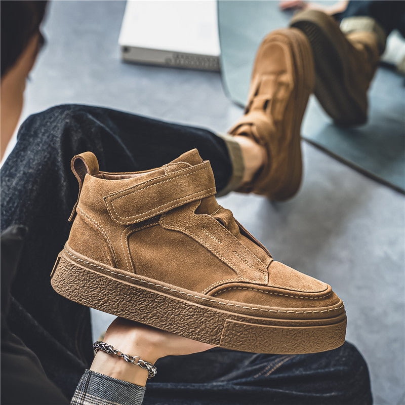 High-Top Sneaker für Jugendliche – Khaki/Schwarz | LuxeStyle