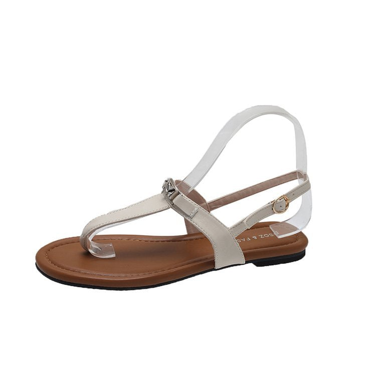 Damen Flache Sandalen mit Riemen – Bild 6 | LuxeStyle