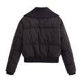 Gerippte Baumwoll-Steppjacke im Street-Style