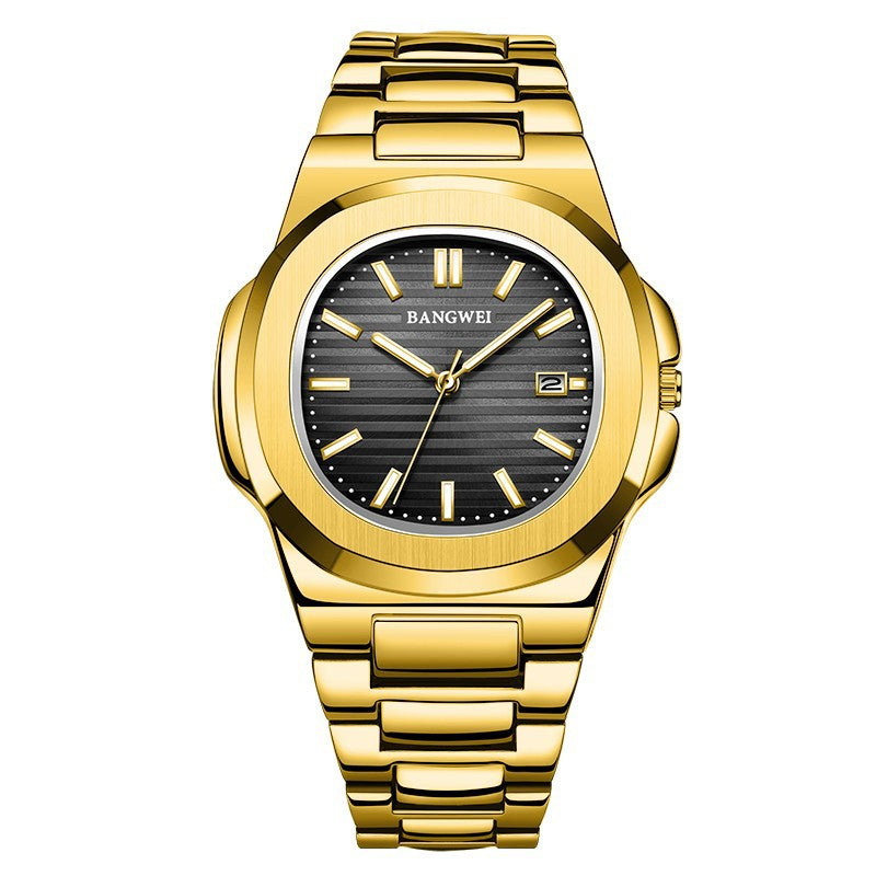 Stahl-Armbanduhr