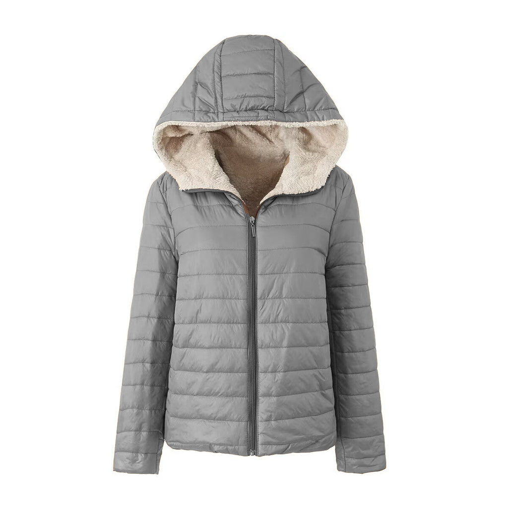 Weibliche Hooded Fleece Jacke – lockerer Schnitt – Bild 7 | LuxeStyle