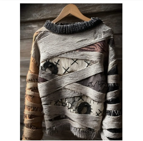 Oversized Chunky Knit Top mit 3D-Effekt