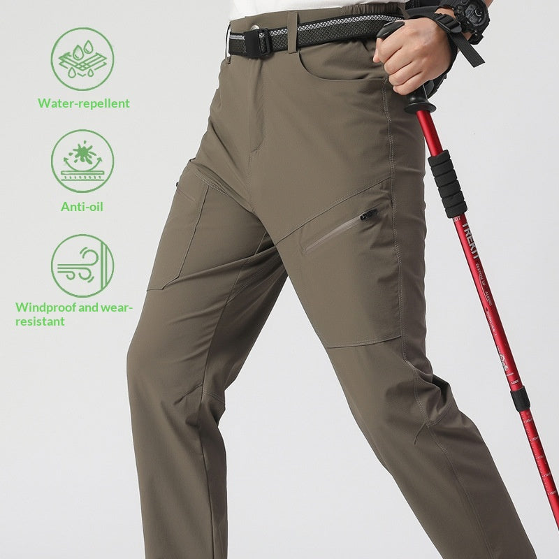 Wasserdichte dehnbare Outdoor-Hose für Wandern mit Taschen