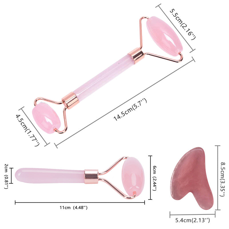 Gua Sha Stein & Roller Set