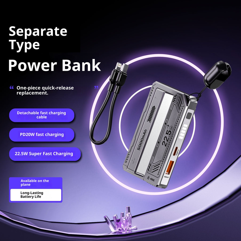 Mini Powerbank – Abnehmbare Zylinderzellen