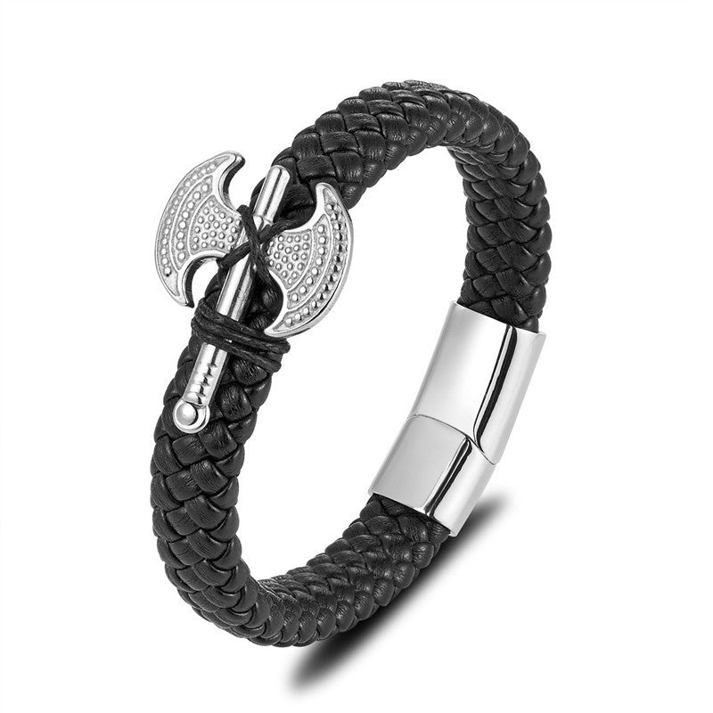 Punk Lederarmband aus Edelstahl – Bild 10 | LuxeStyle