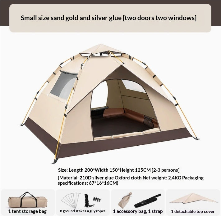 Automatisches Campingzelt, wasserfest, Allwetter – Bild 5 | LuxeStyle