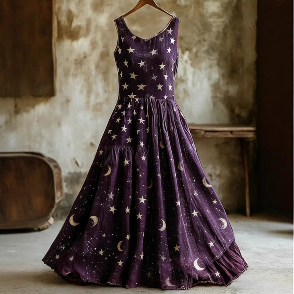 Oberkörper-Kleid mit Stern- und Mondmuster – Bild 12 | LuxeStyle