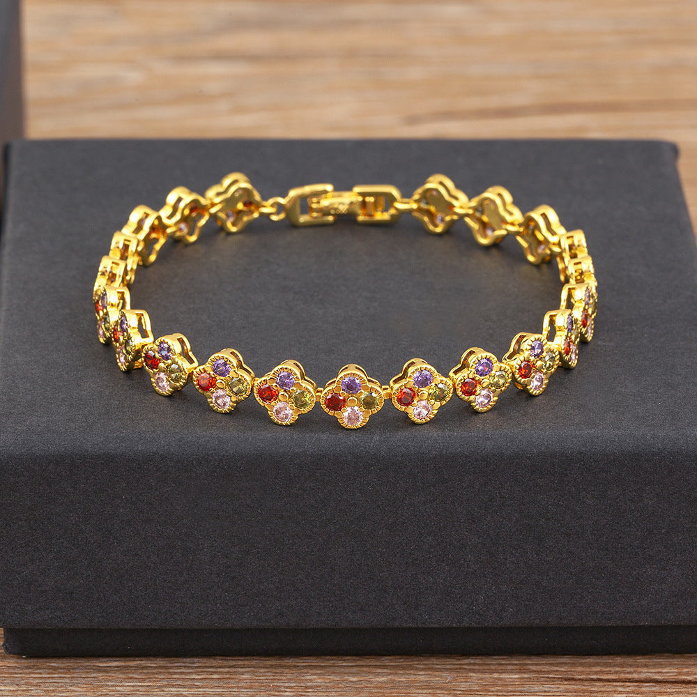 Glücks-Kleeblatt Armband für Frauen – Bild 2 | LuxeStyle