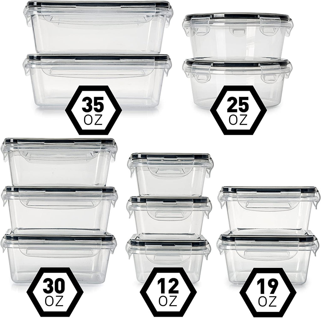 12er-Set Frischhaltedosen für Küche & Kühlschrank – Bild 8 | LuxeStyle