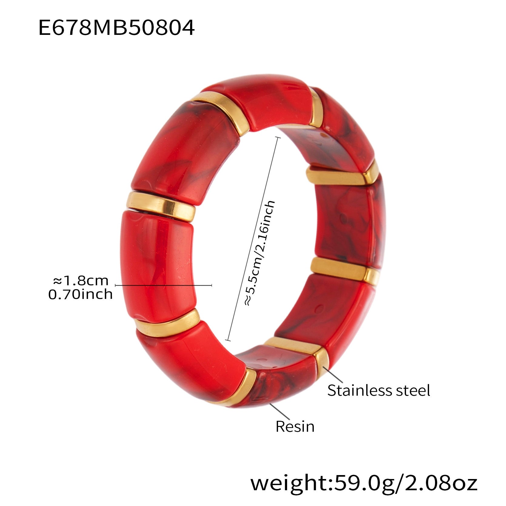 Multicolor Harz-Armband