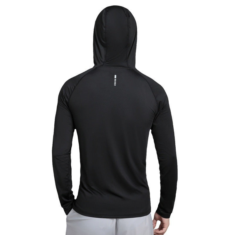 Lockerer, schweissabsorbierender Lauf-Hoodie für Herren – Bild 6 | LuxeStyle