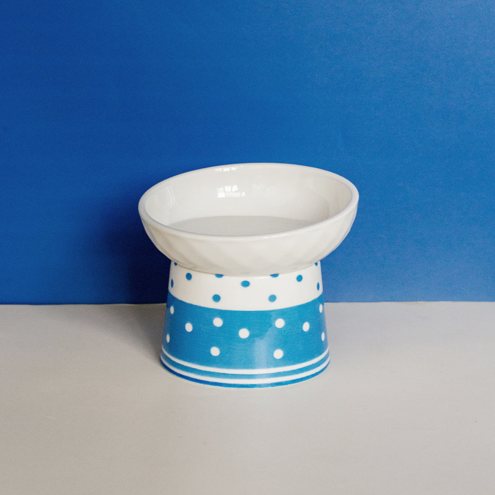 Katzenkeramik-Bowl mit Polka-Dot-Design | LuxeStyle