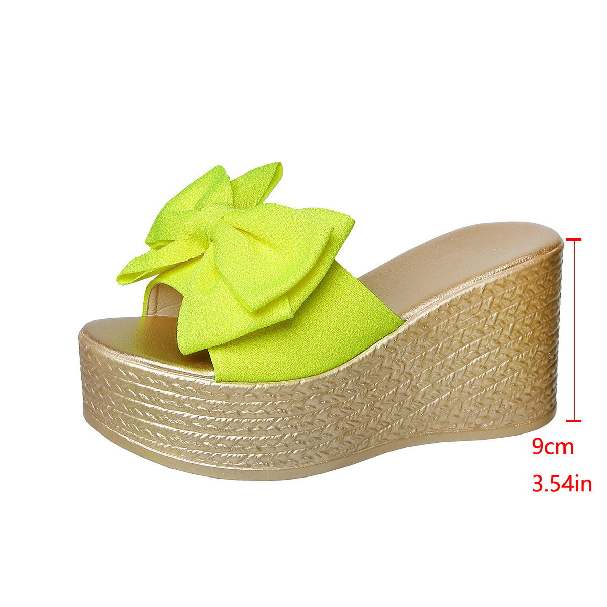 Keil-Sandalen mit Schleife