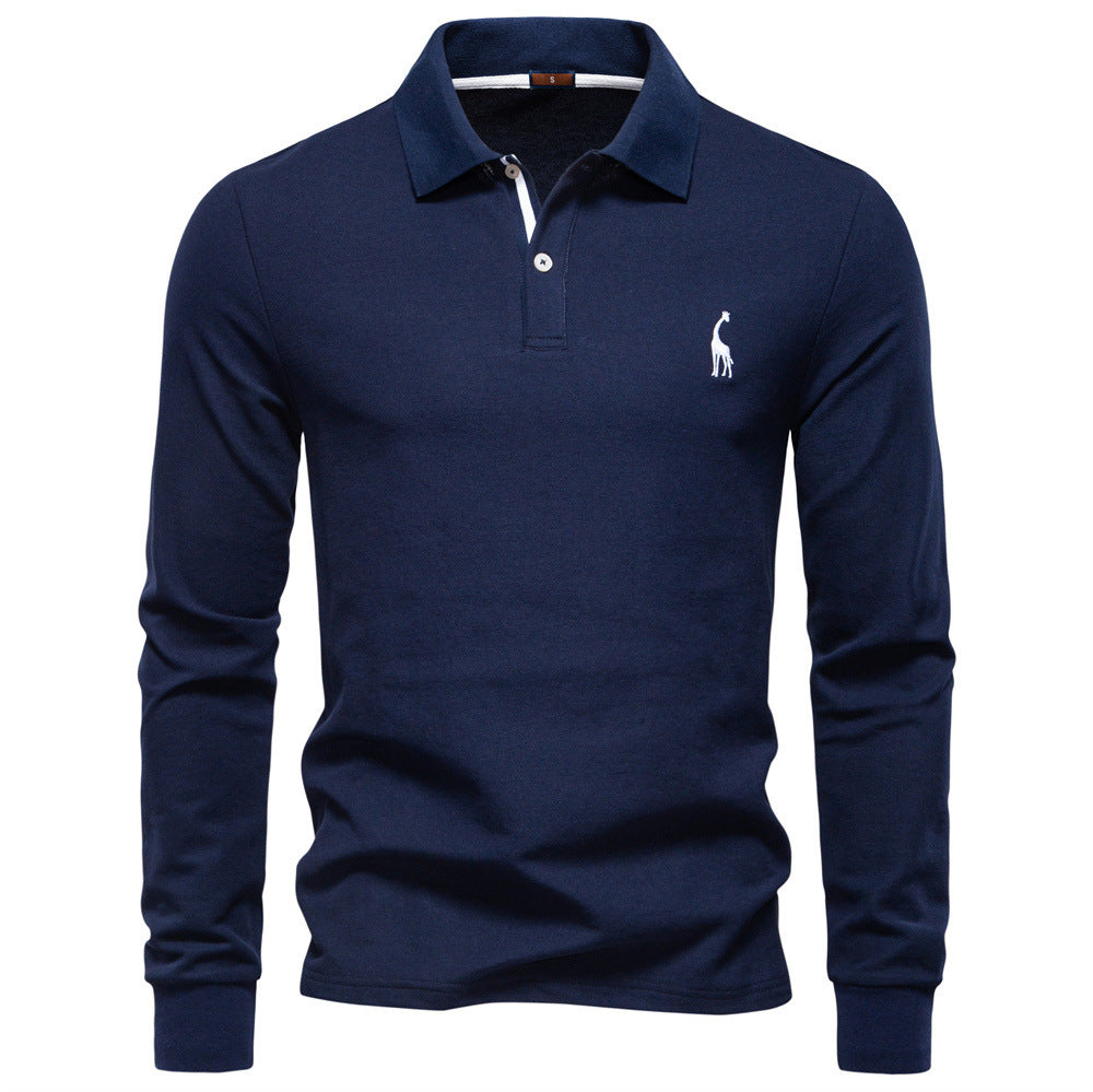 Langarm Polo-Shirt für Herren | LuxeStyle