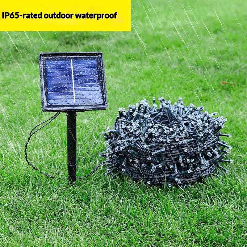 Solarbetriebene Gartenlichtkette 12 m – 100 Lichter – Bild 2 | LuxeStyle