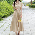 Kurzes A-Linien Kleid mit Schnürung – Bild 6 | LuxeStyle