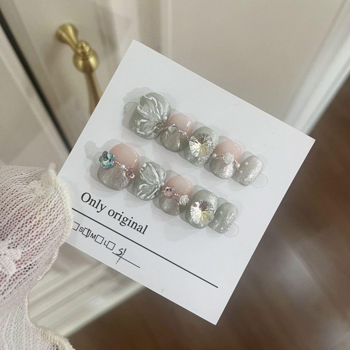 Sommer Cat's Eye Press-on Nägel – Bild 1 | LuxeStyle