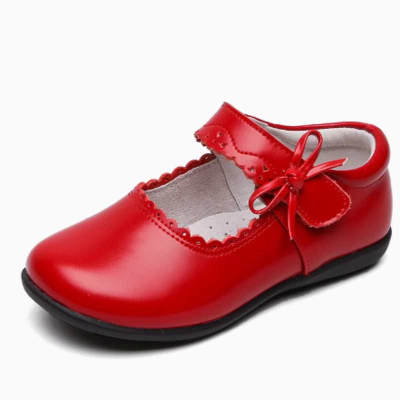 Englische Mädchenlederschuhe mit Weichsohle