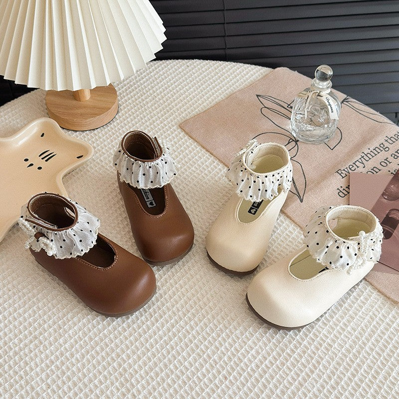Prinzessinnen-Schuhe mit Rüschen, Elegant & Casual für Mädchen 4-12 Ja