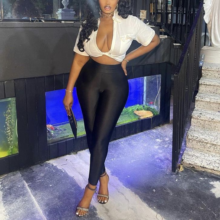 Hochtaillierte Fitness-Leggings