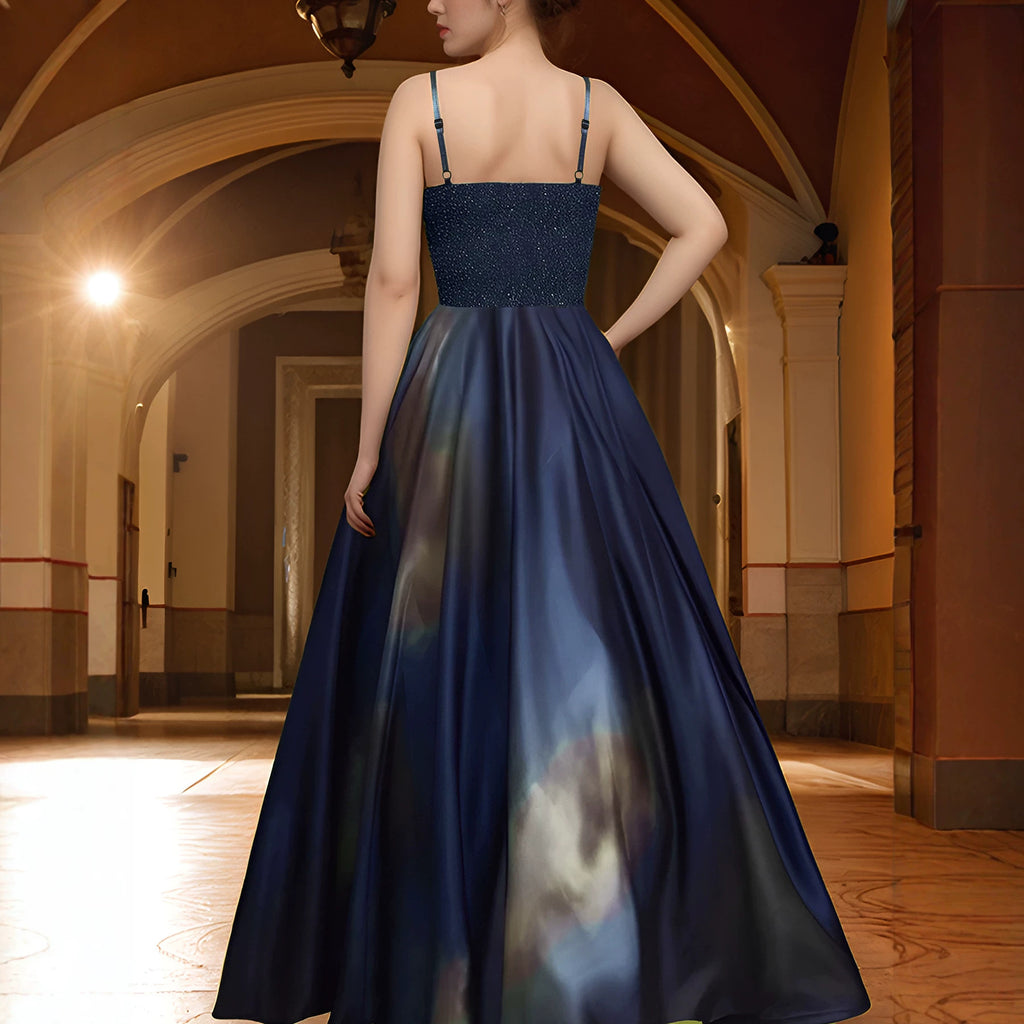 Elegantes Ombre Satin-Slip-Kleid – Bild 6 | LuxeStyle