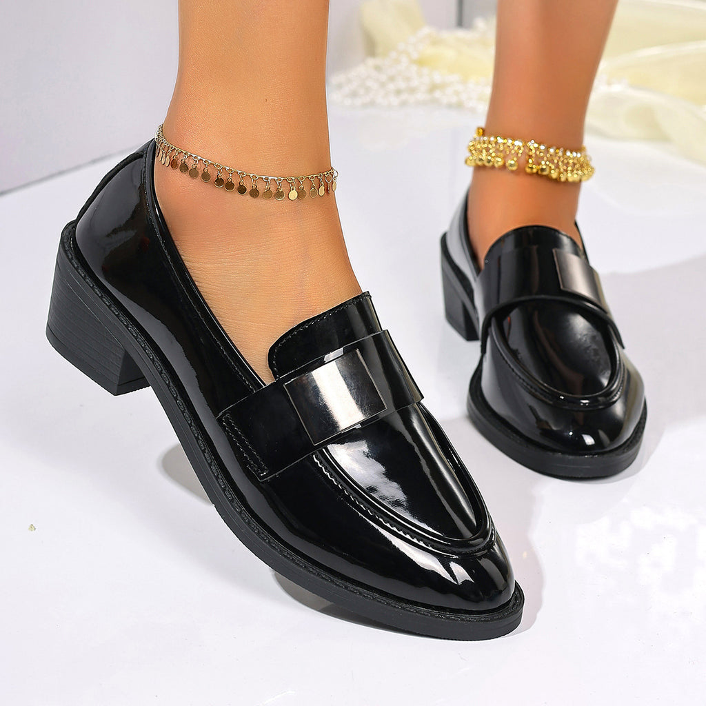 Britische Plateau-Leder-Schuhe