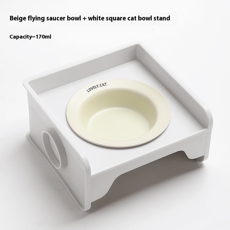 Ceramic-Höhenverstellbarer Tischrahmen mit Quadratischer Katzenbowl