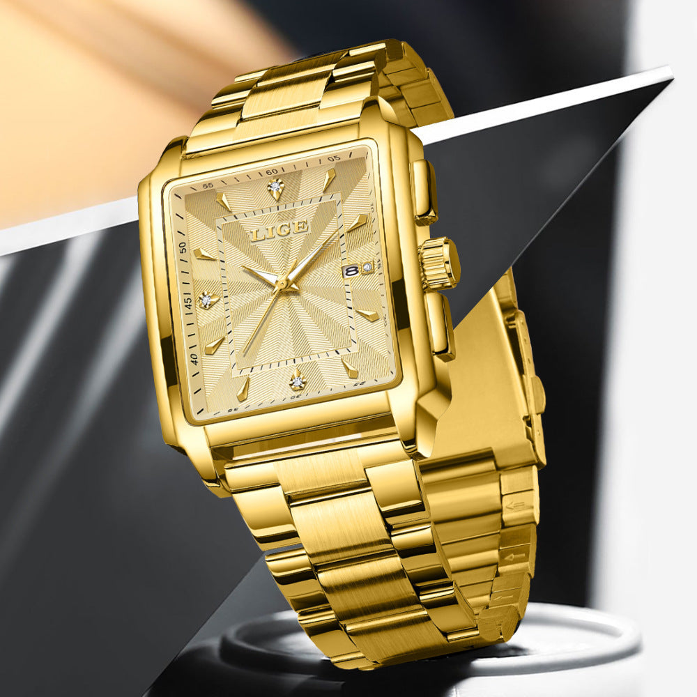 Herren Armbanduhr Quadratisch