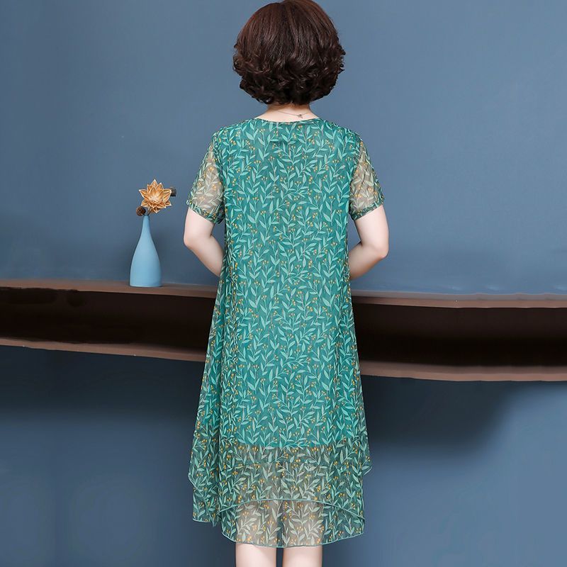 Elegantes Tüllkleid mit Blumenprint