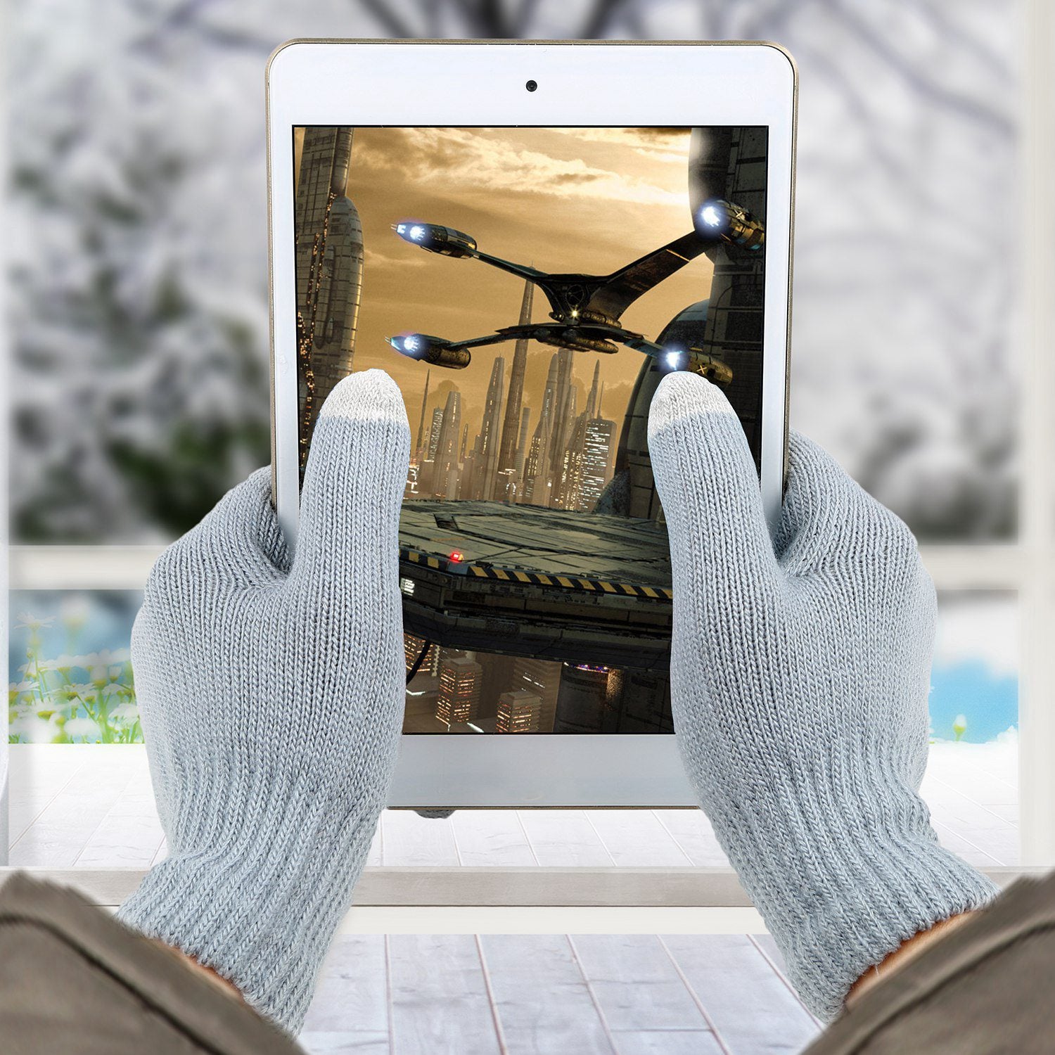 Unisex Strickhandschuhe mit Touchscreen-Funktion