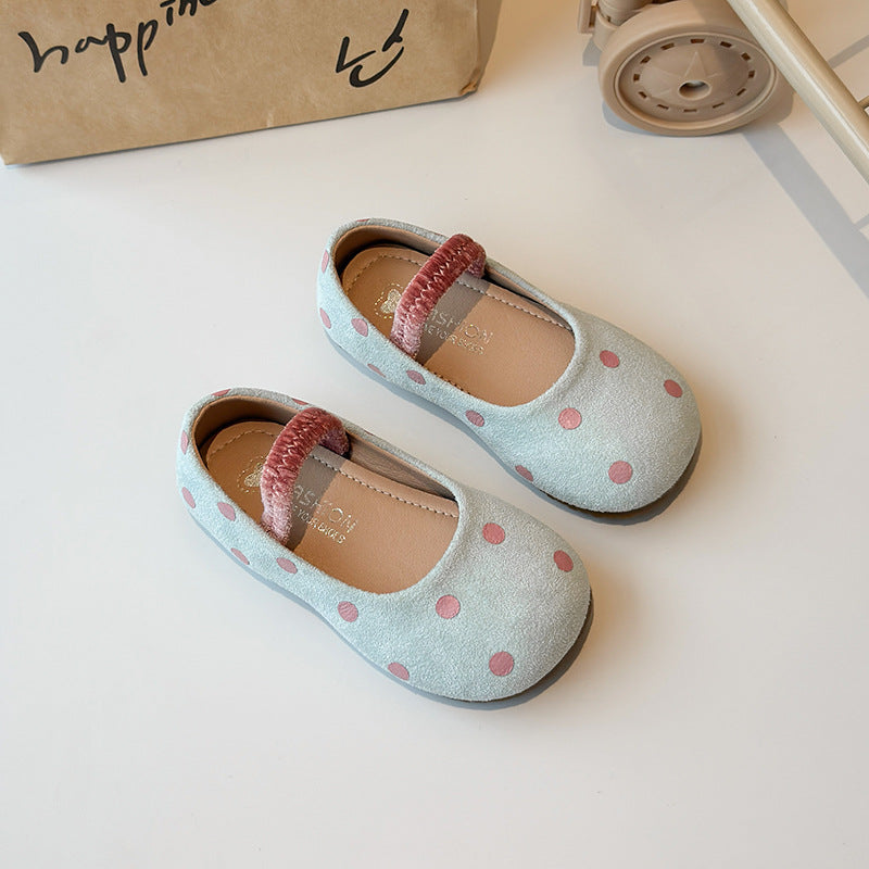 Rote Punkte Schuhe für Mädchen