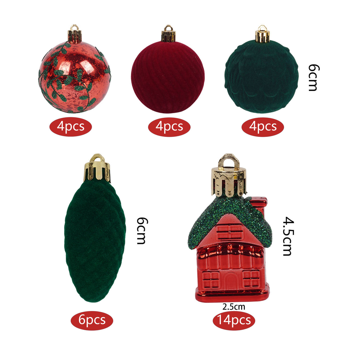 Weihnachtsbaumkugeln im Wald-Stil – 32er-Set – Bild 2 | LuxeStyle
