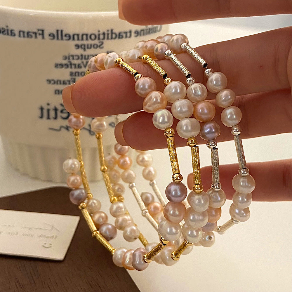 Süsses Armband mit Süsswasserperlen – Bild 7 | LuxeStyle