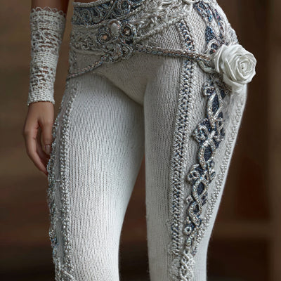 Leggings mit 3D-Prägemuster
