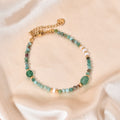 Glas- und Natursteinperlen-Armband | LuxeStyle