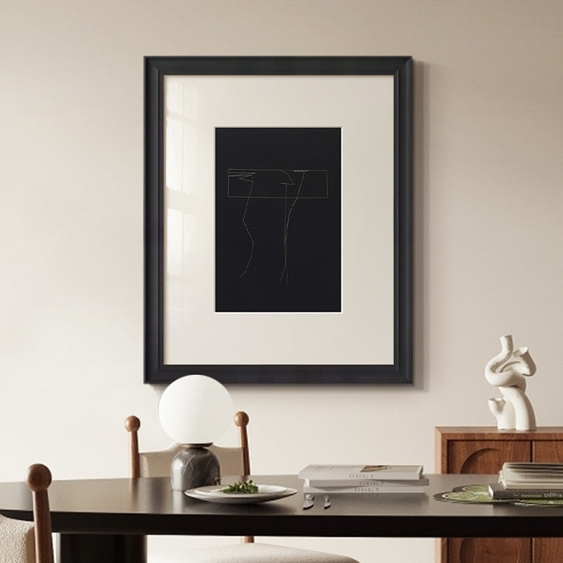 Abstrakte Linien – Wandbild mit Holzrahmen – Bild 7 | LuxeStyle