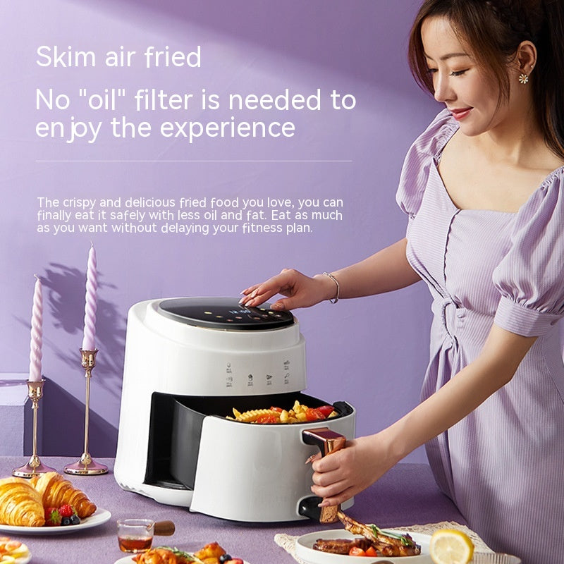 Intelligente ölfreie Heissluftfritteuse 6L