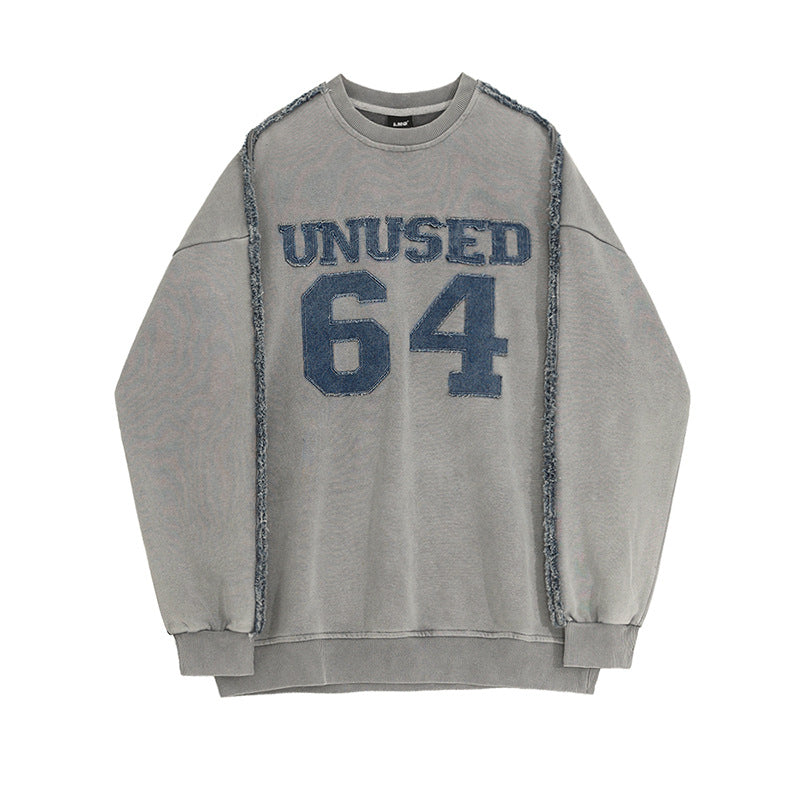 Pullover mit Buchstaben-Stickerei