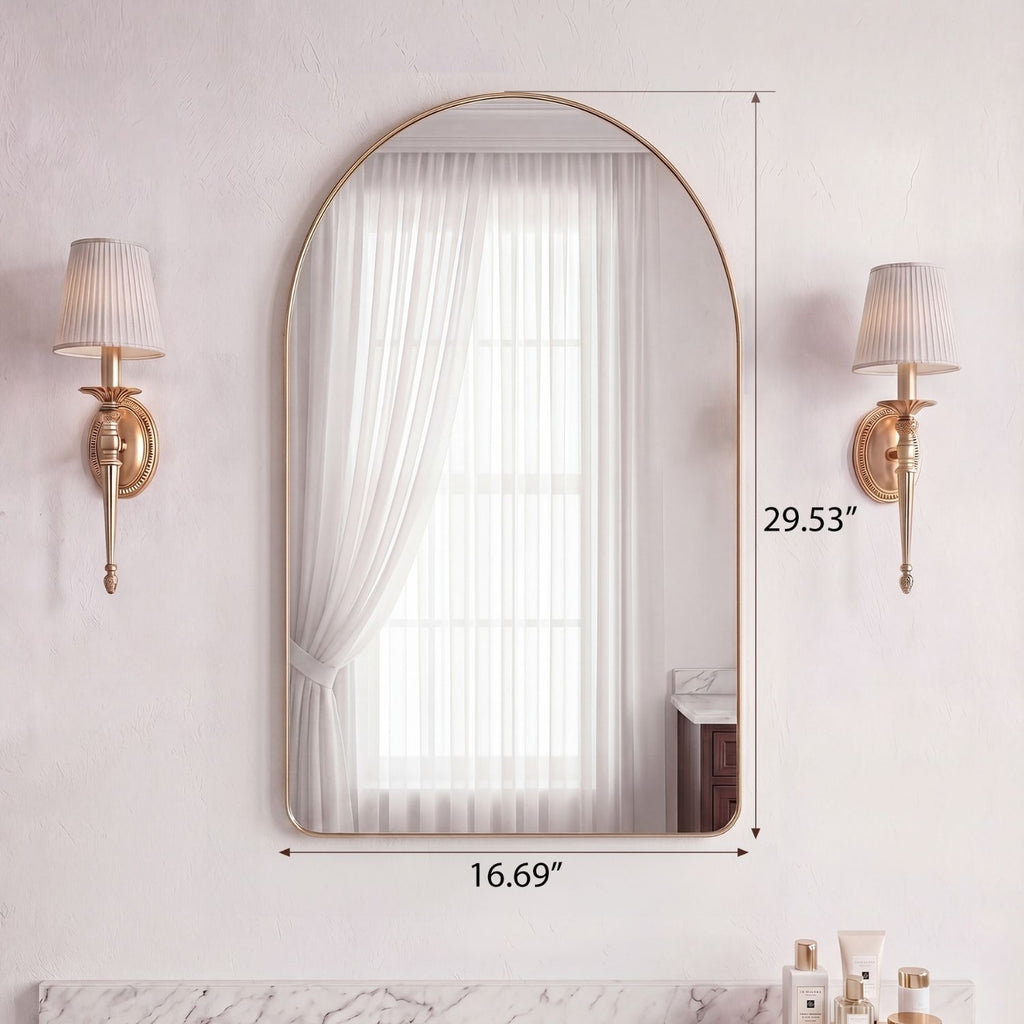 Gebogenes Wandspiegel für Badezimmer