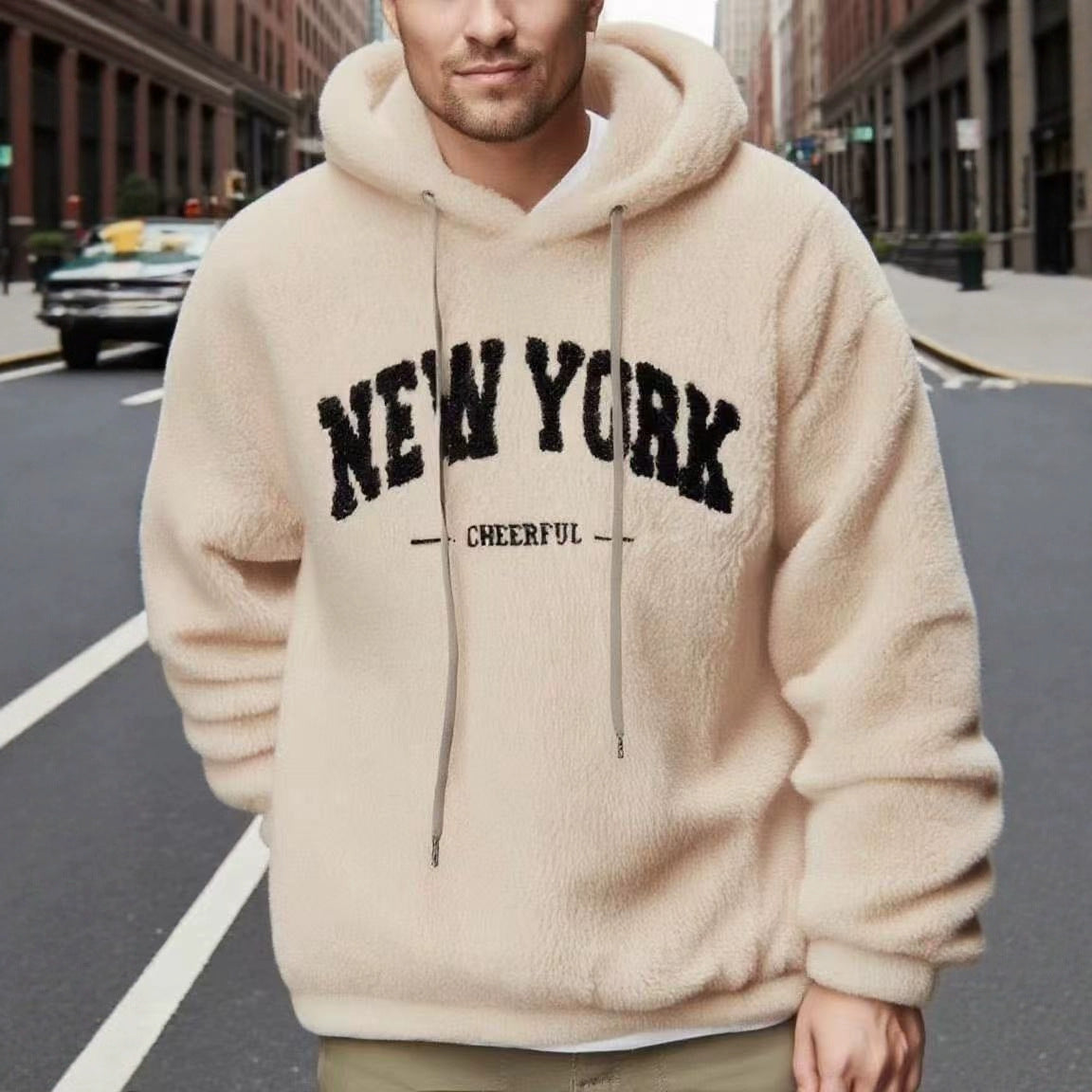 Kapuzenpullover für Herren mit Kordelzug